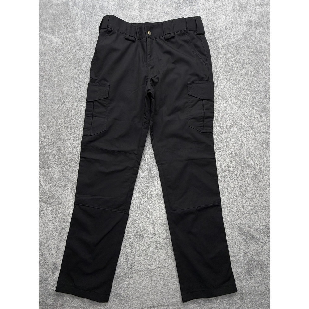Tact Squad Pants Mens Measured 34x34 Black Cargo Regular Fit Canvas Pockets